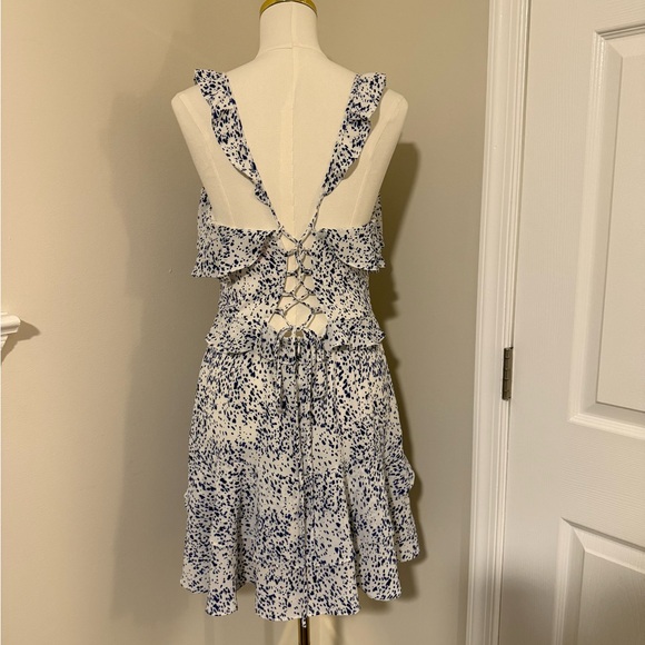 Buddy Love Blue and White Ruffle Dress - Picture 2 of 8